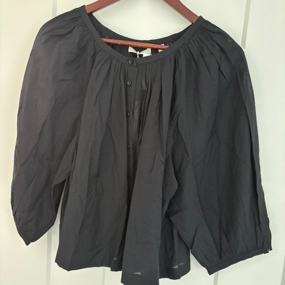 DOEN Sz L Jiana Top in Navy - New With Tags - Picture 4 of 5